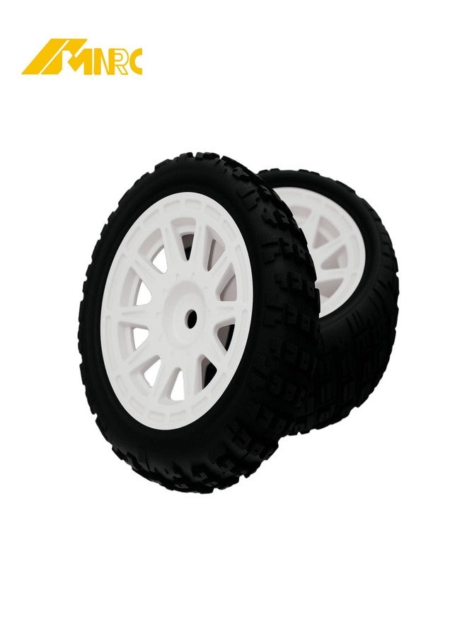 NMNRC Gravel Pattern Rubber Pre Glued Wheel and Tires Plastic Rim for Arrma 1/18 Typhon Grom 22S Series RC Car Upgrades Part White - Image 5